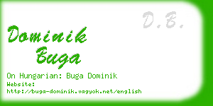 dominik buga business card